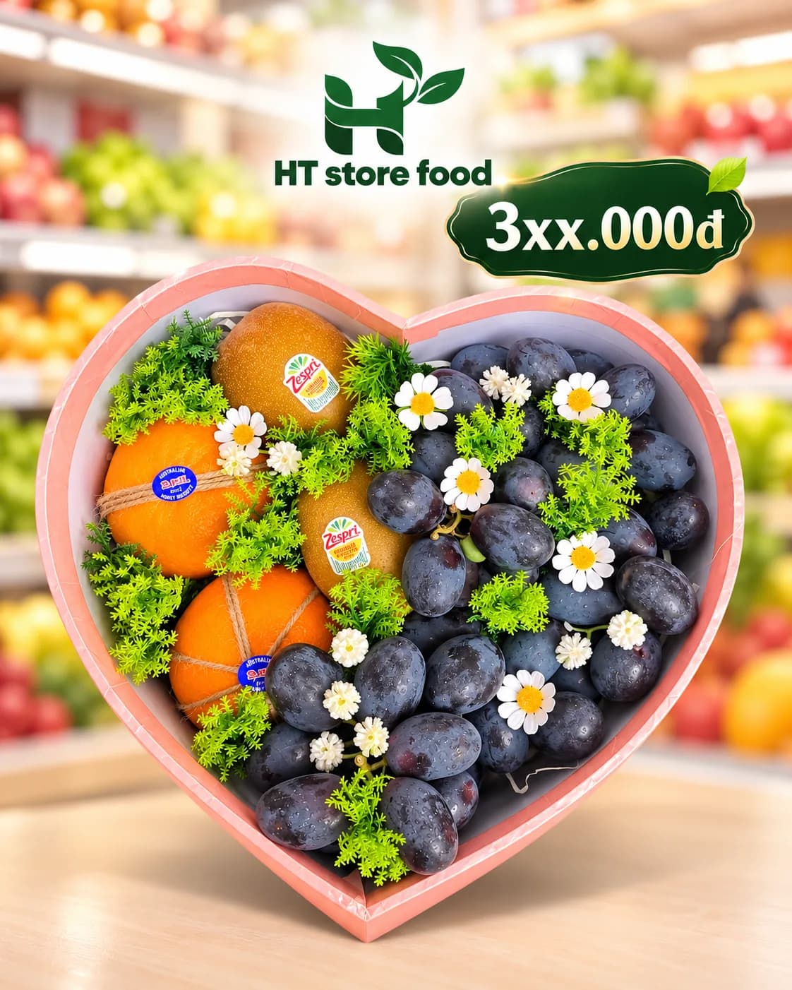 Hộp trái tim hồng